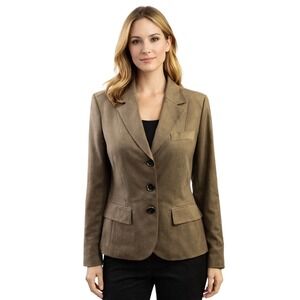 Austin Reed Suit Jacket Womens Size 12 Tan Classic Tailored Professional Office